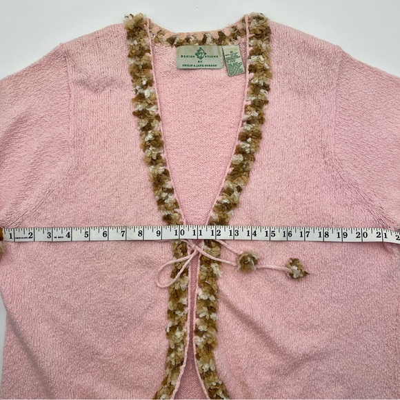 Design Options By Philip & Jane Gordon | Vintage Pink Cardigan Sweater Size XL - Picture 8 of 8